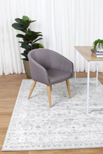 Alpine Grey White Ancient Rug