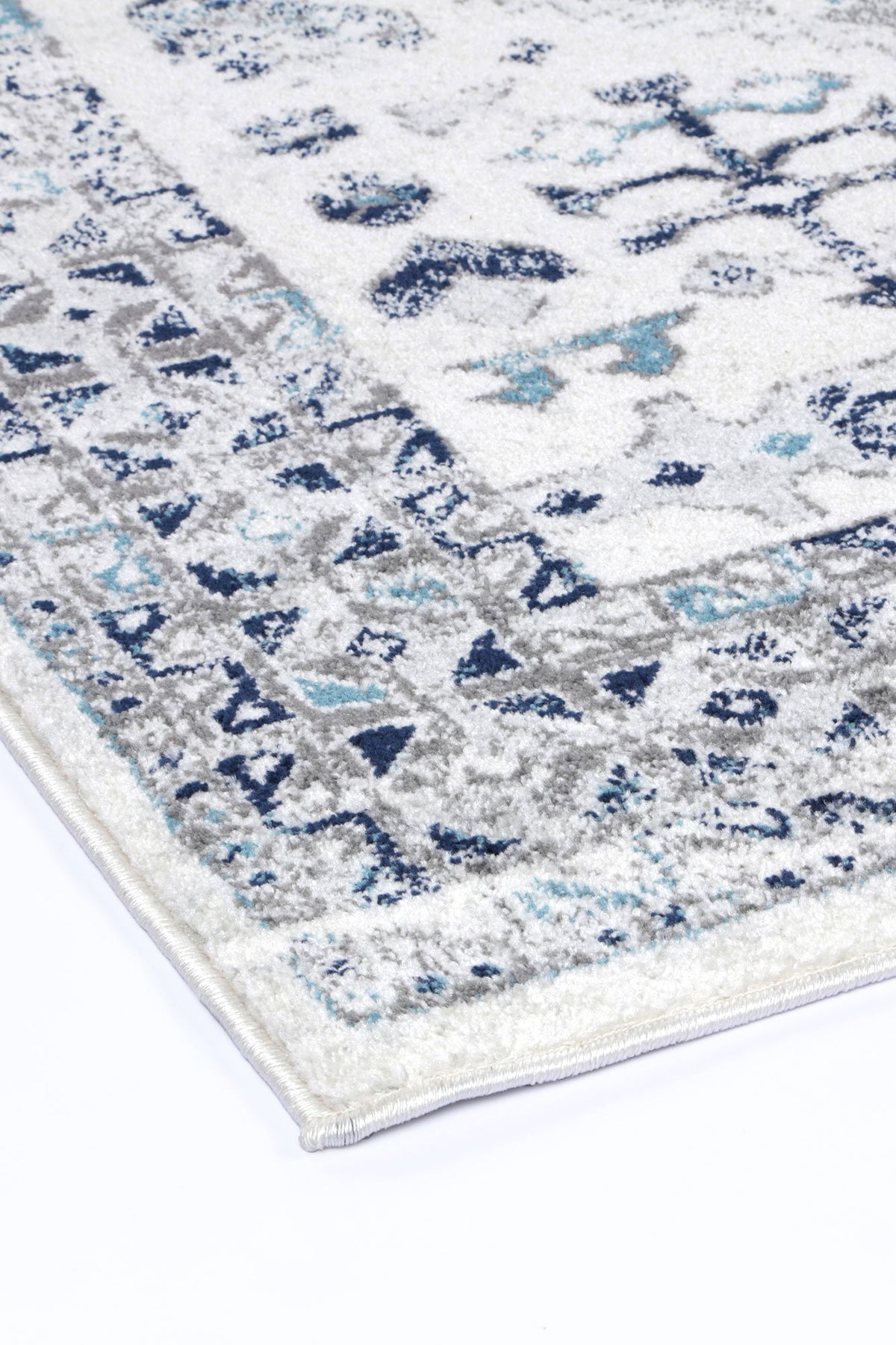 Alpine Cream Blue Traditional Rug