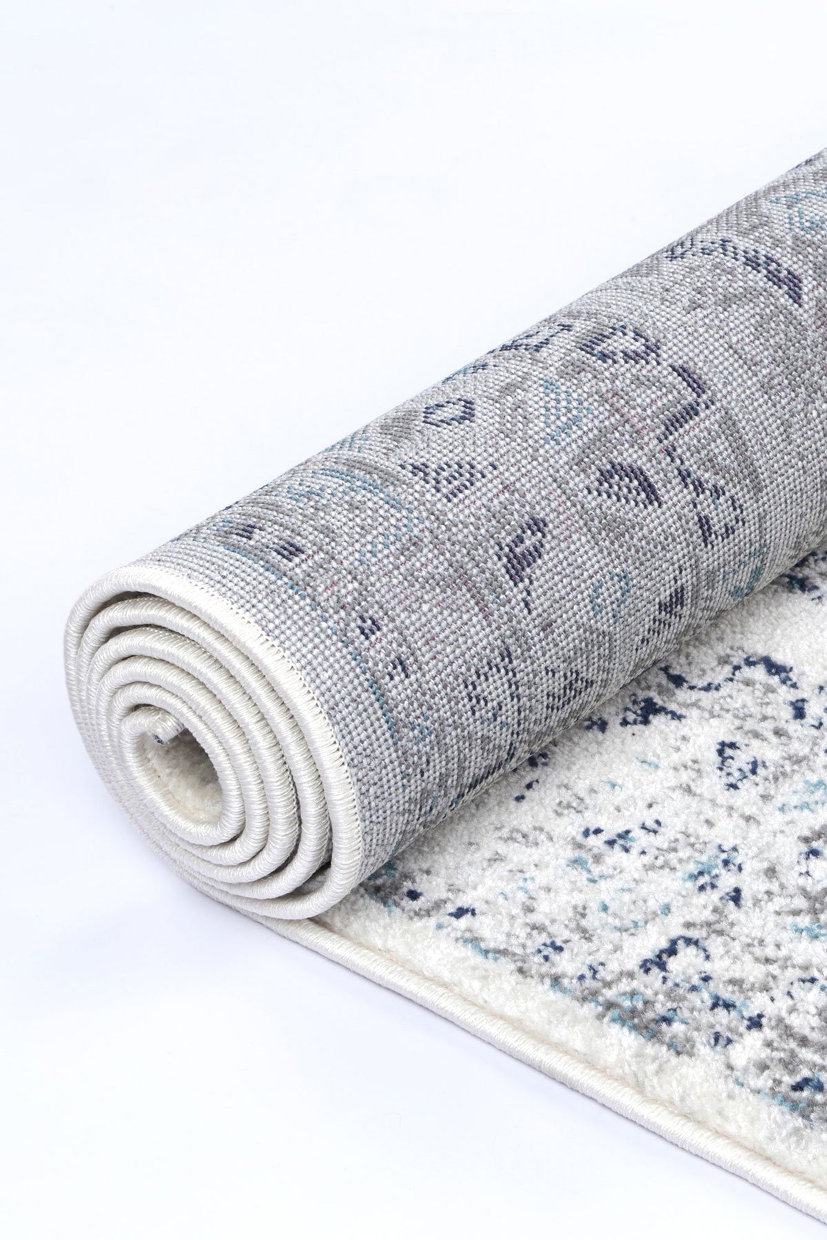 Alpine Cream Blue Traditional Rug