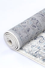 Alpine Cream Blue Traditional Rug