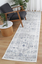 Alpine Cream Blue Traditional Rug
