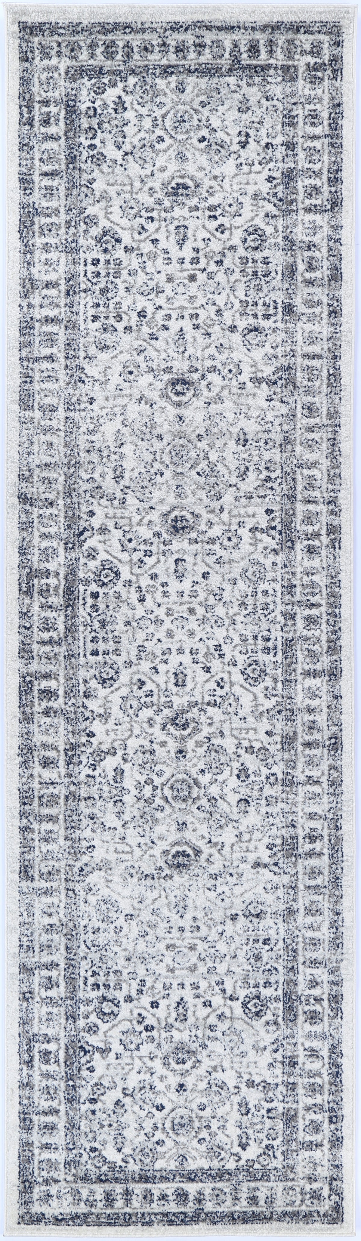 Alpine Navy Cream Traditional Rug