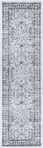 Alpine Navy Cream Traditional Rug