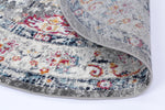 Alpine Grey Multi Traditional Round Rug