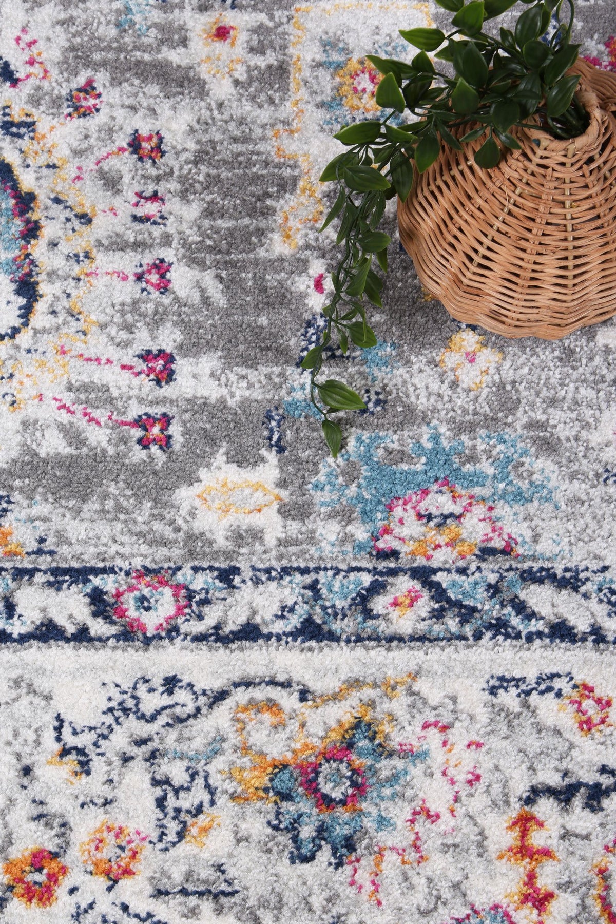 Alpine Grey Multi Traditional Rug