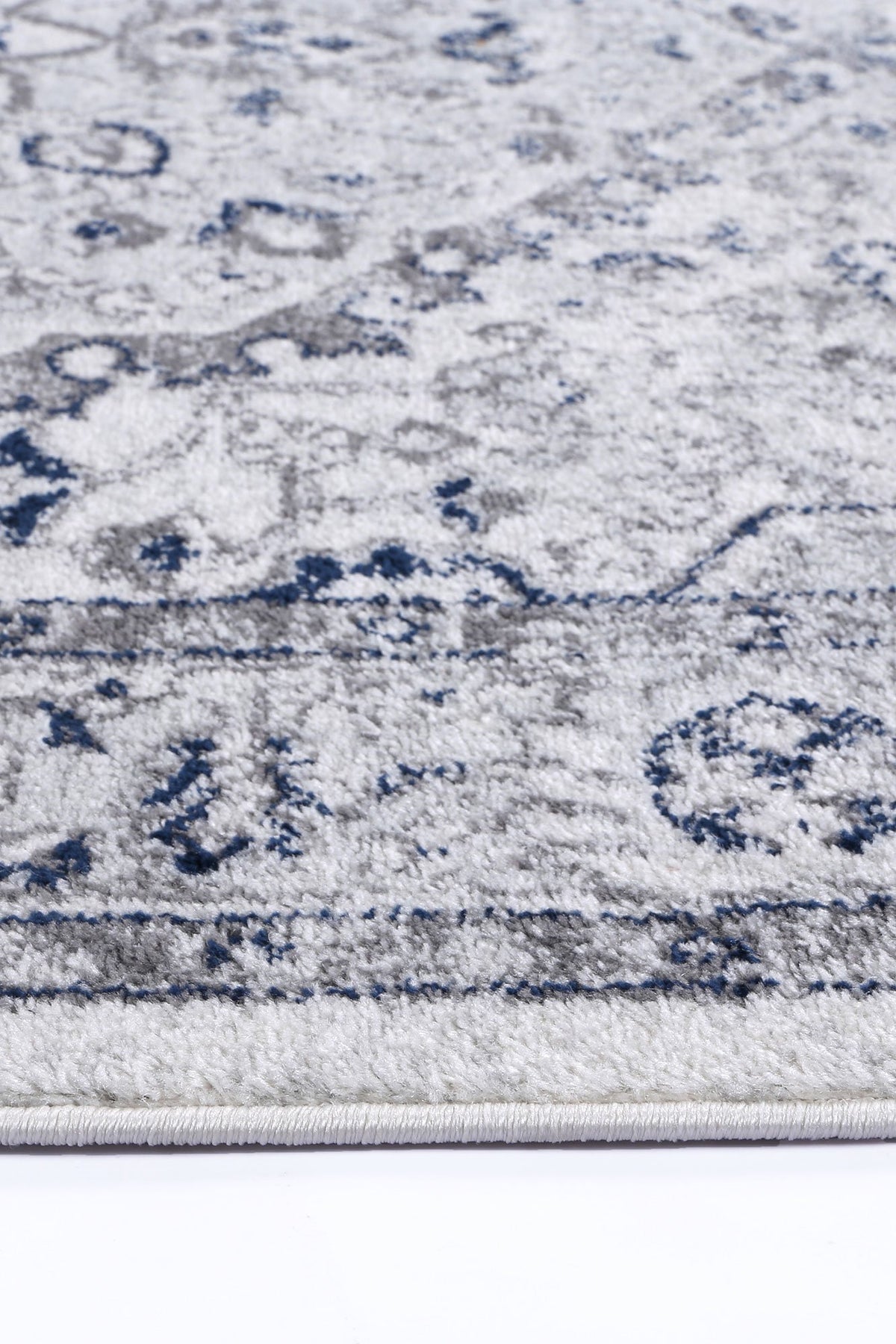 Alpine Cream Navy Floral Rug
