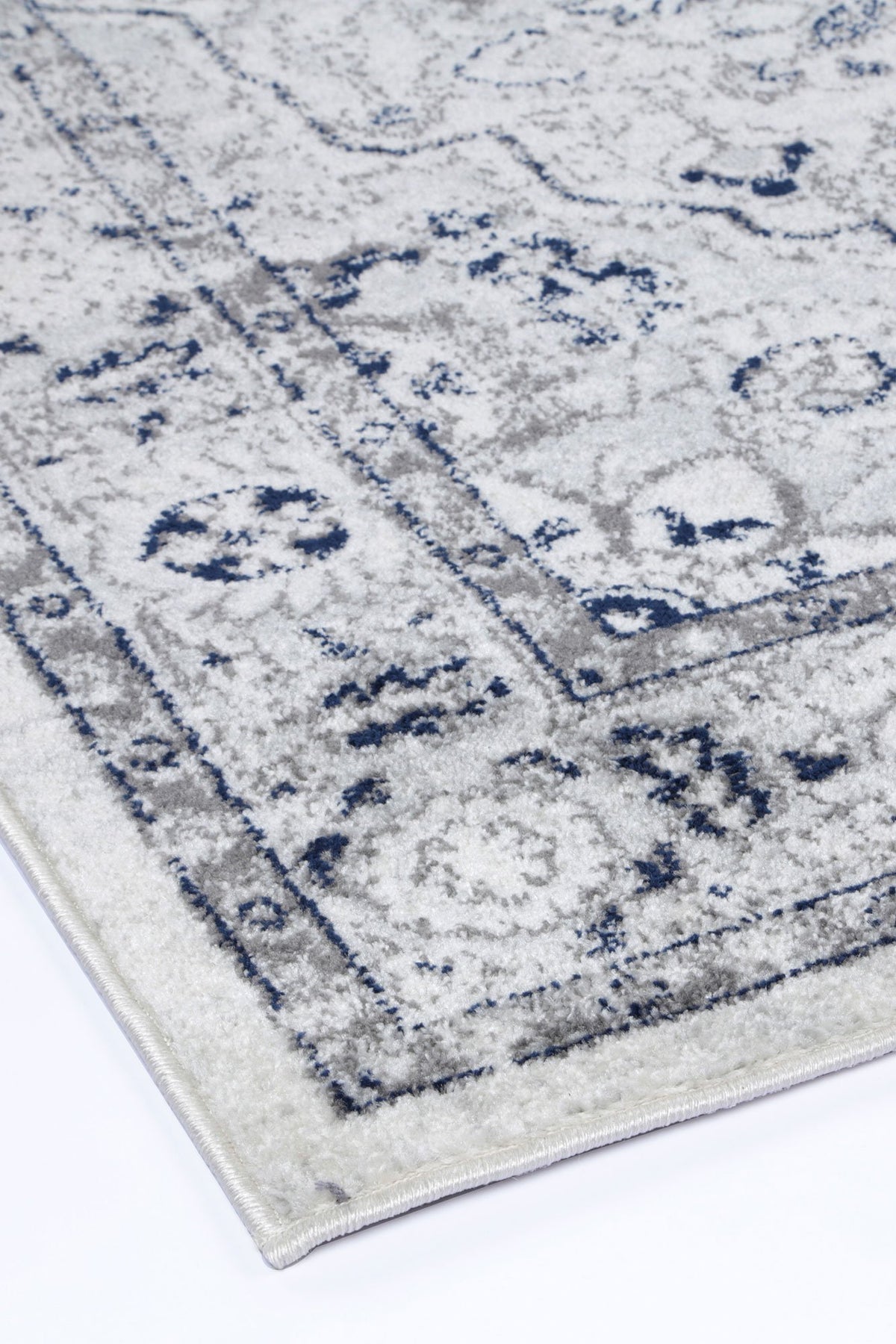 Alpine Cream Navy Floral Rug