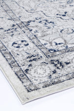Alpine Cream Navy Floral Rug