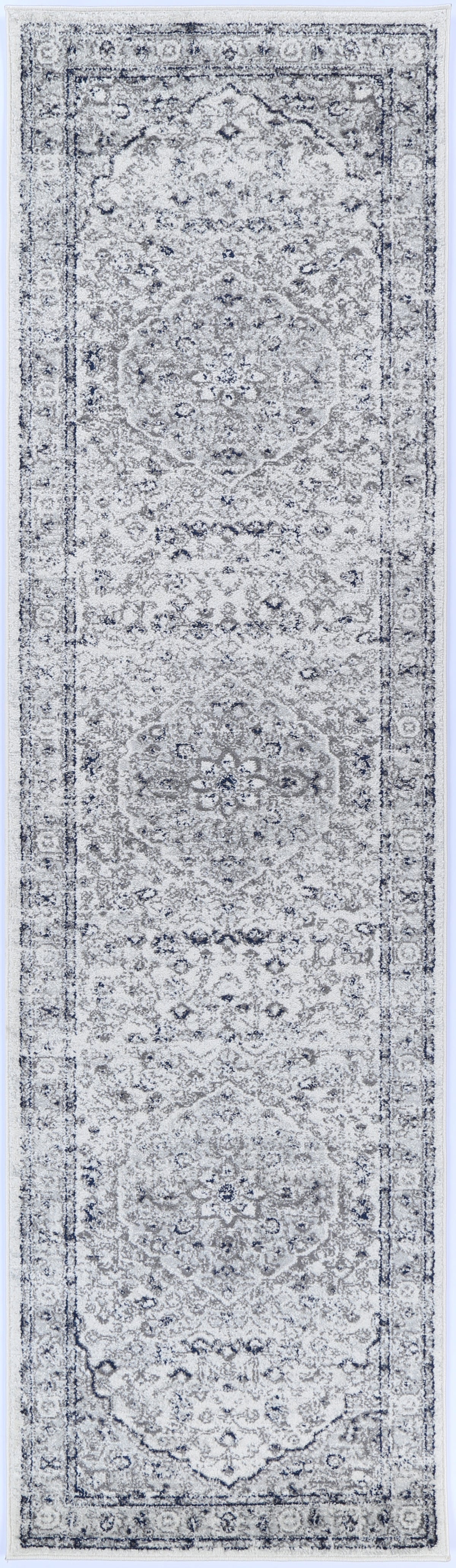 Alpine Cream Navy Floral Rug