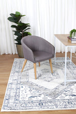 Alpine Navy Cream Ancient Rug