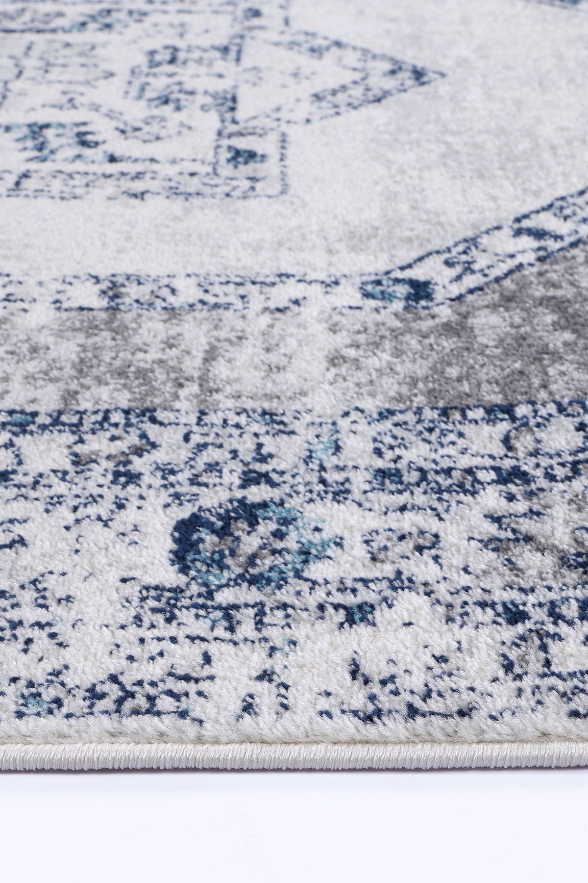 Alpine Navy Cream Ancient Rug