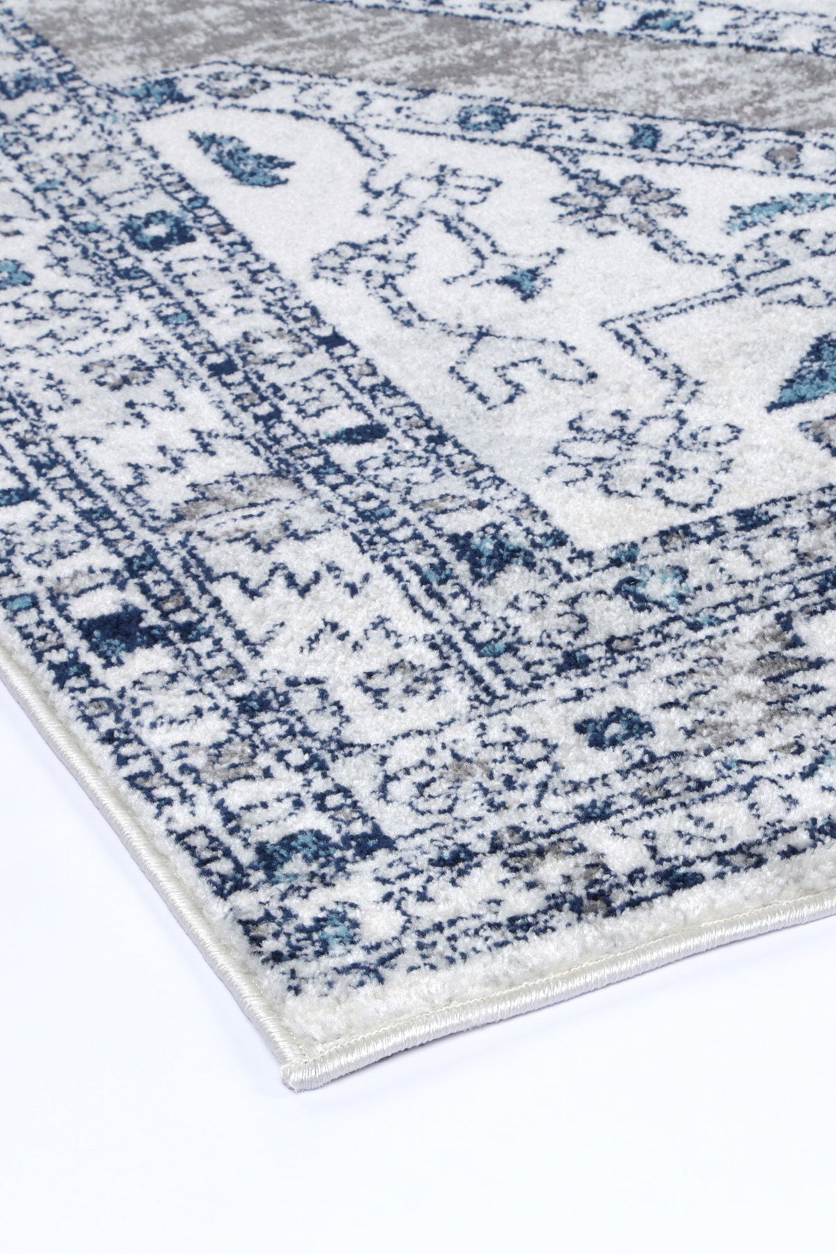 Alpine Navy Cream Ancient Rug