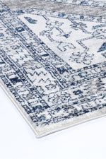 Alpine Navy Cream Ancient Rug