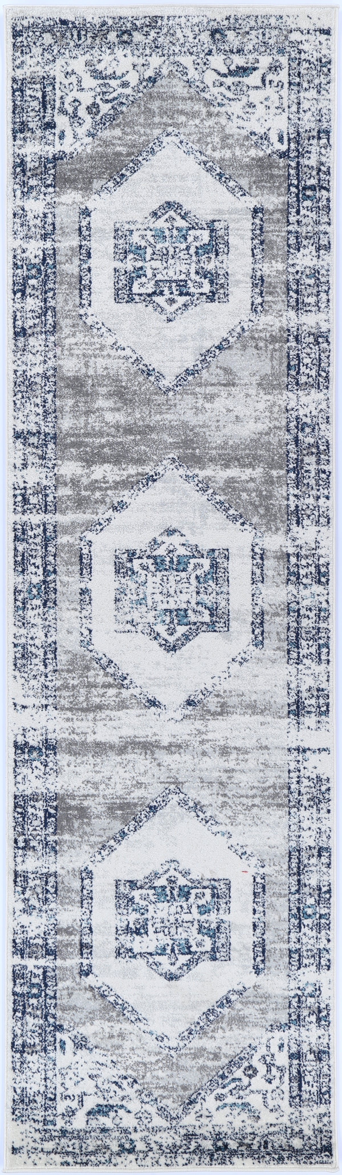 Alpine Navy Cream Ancient Rug