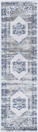 Alpine Navy Cream Ancient Rug