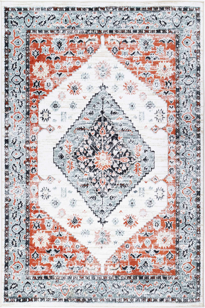 Premium Abbot Traditional Cream Terracotta Rugs | The Rugs