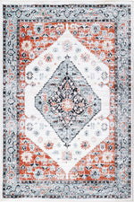 Premium Abbot Traditional Cream Terracotta Rugs | The Rugs