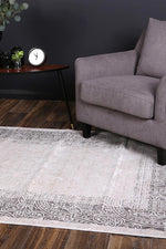 Dante Classic Border Cream Rug - The Rugs
