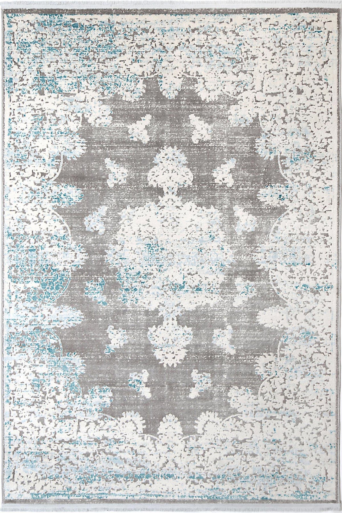 Dante Medallion Blue Rug - The Rugs
