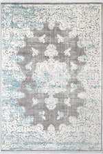 Dante Medallion Blue Rug - The Rugs