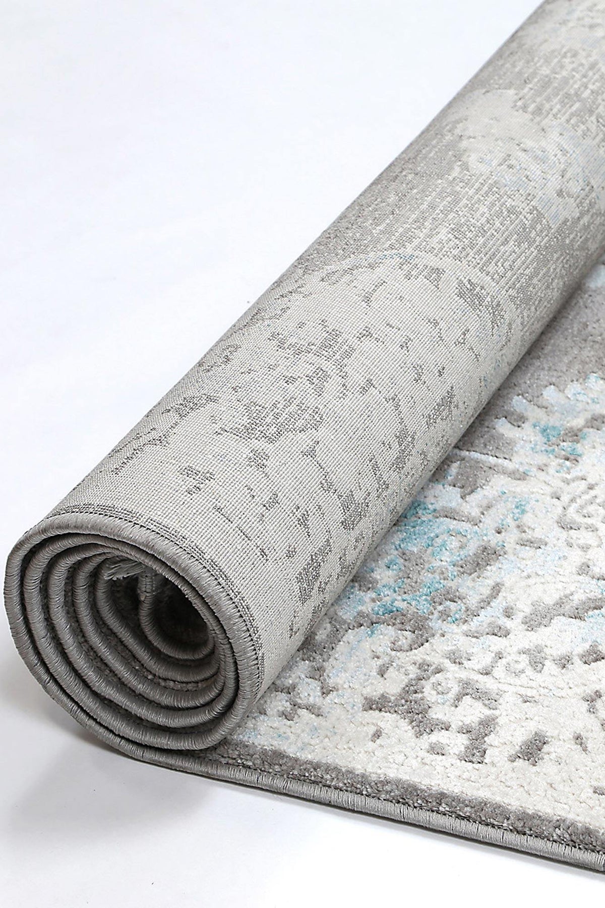 Dante Medallion Blue Rug - The Rugs