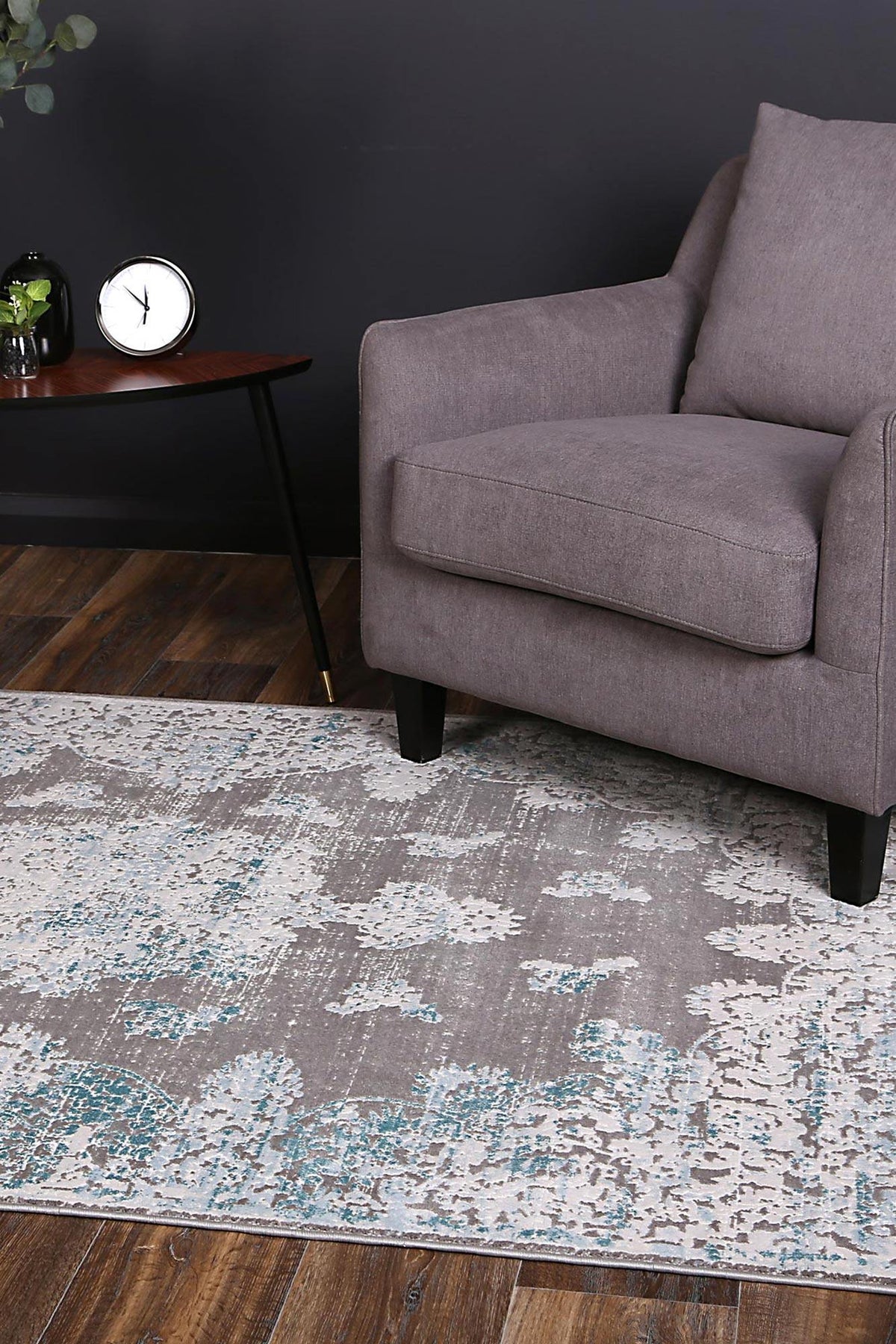 Dante Medallion Blue Rug - The Rugs