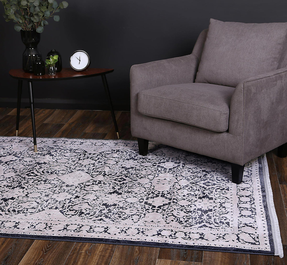 Dante Manne Navy Rug - The Rugs