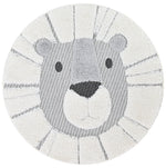 Kingdom Silver Grey Kids Plush Lion Rug, [cheapest rugs online], [au rugs], [rugs australia]