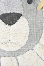 Kingdom Silver Grey Kids Plush Lion Rug, [cheapest rugs online], [au rugs], [rugs australia]