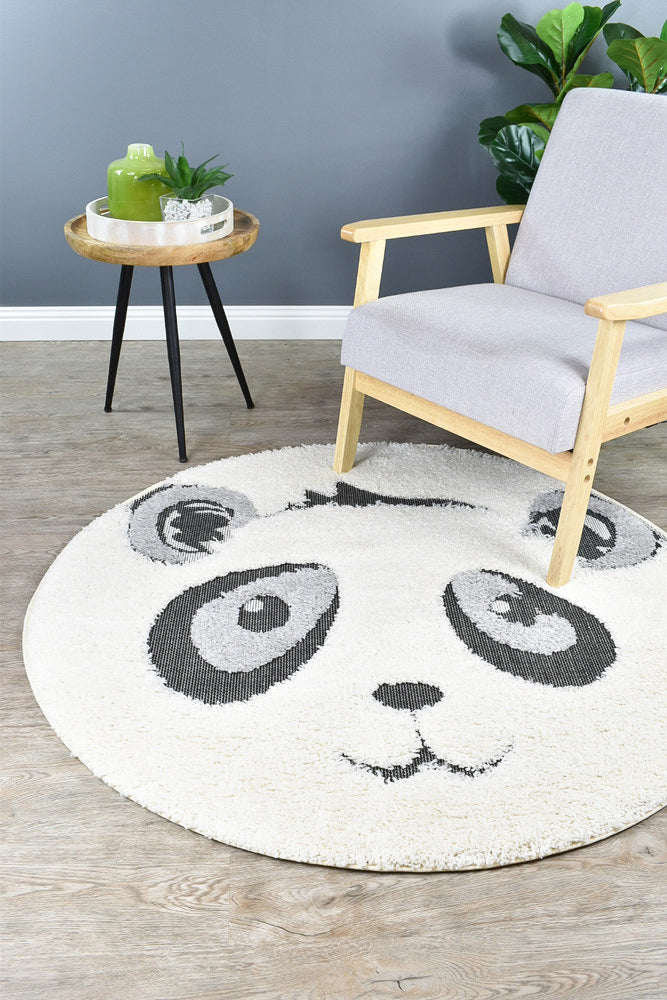 Kingdom Cream Ivory Kids Plush Panda Rug, [cheapest rugs online], [au rugs], [rugs australia]
