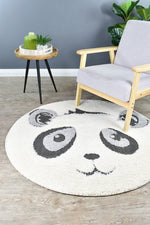 Kingdom Cream Ivory Kids Plush Panda Rug, [cheapest rugs online], [au rugs], [rugs australia]