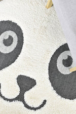 Kingdom Cream Ivory Black Kids Plush Panda Rug, [cheapest rugs online], [au rugs], [rugs australia]