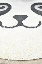 Kingdom Cream Ivory Black Kids Plush Panda Rug, [cheapest rugs online], [au rugs], [rugs australia]