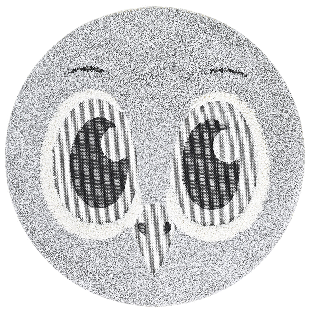 Kingdom Grey Silver Kids Plush Bird Rug, [cheapest rugs online], [au rugs], [rugs australia]