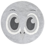Kingdom Grey Silver Kids Plush Bird Rug, [cheapest rugs online], [au rugs], [rugs australia]