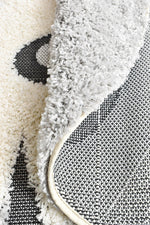 Kingdom Grey Silver Kids Plush Zebra Rug, [cheapest rugs online], [au rugs], [rugs australia]