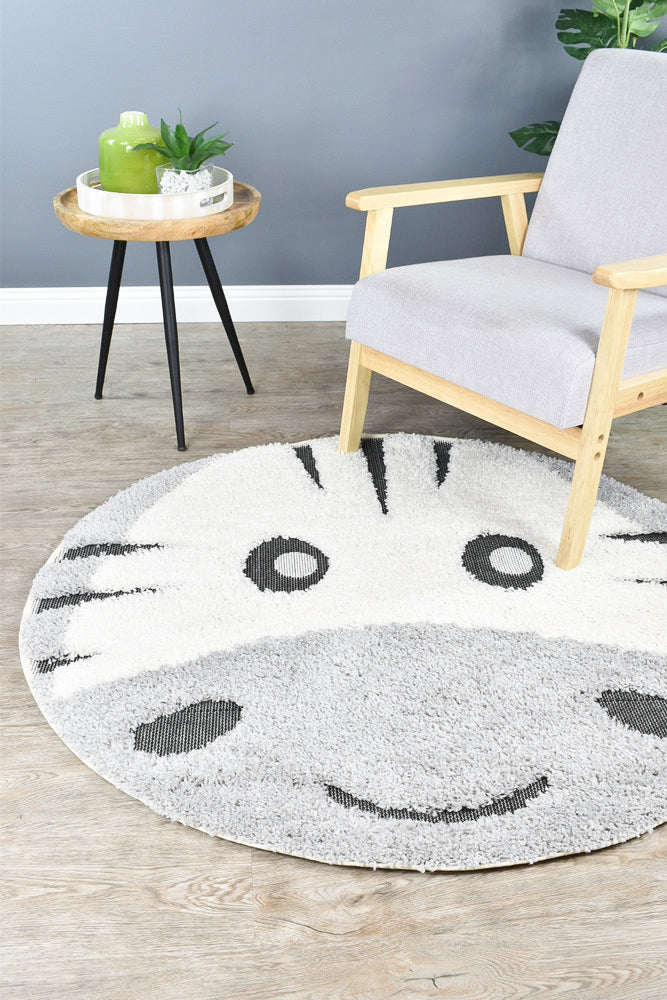 Kingdom Grey Silver Kids Plush Zebra Rug, [cheapest rugs online], [au rugs], [rugs australia]