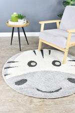 Kingdom Grey Silver Kids Plush Zebra Rug, [cheapest rugs online], [au rugs], [rugs australia]