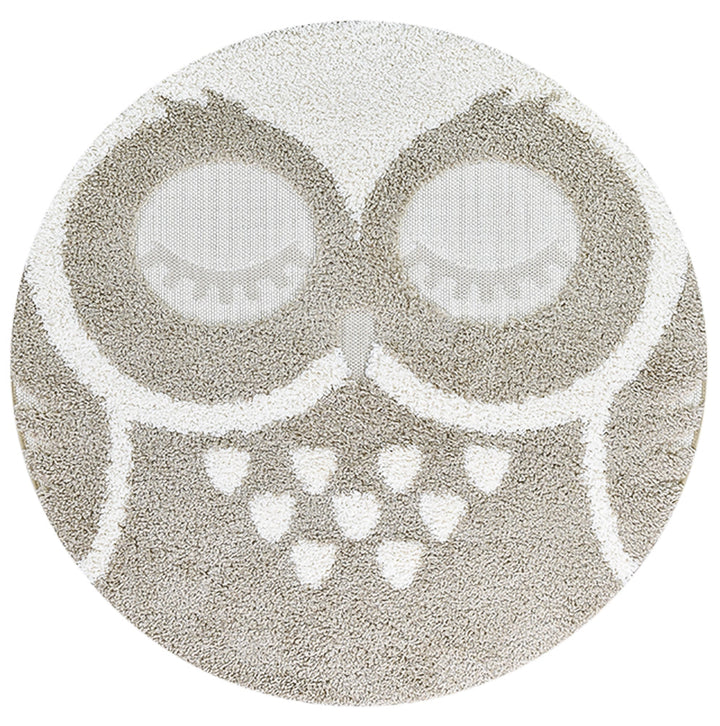 Kingdom Beige Kids Plush Owl Rug, [cheapest rugs online], [au rugs], [rugs australia]