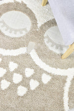 Kingdom Beige Kids Plush Owl Rug, [cheapest rugs online], [au rugs], [rugs australia]