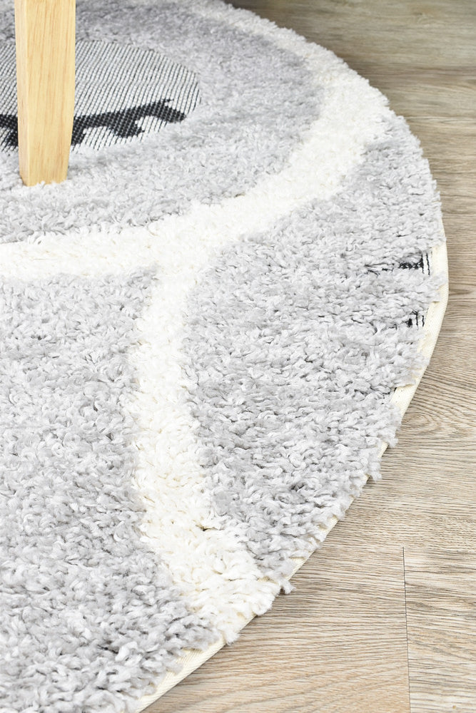 Kingdom Grey SIlver Kids Plush Owl Rug, [cheapest rugs online], [au rugs], [rugs australia]