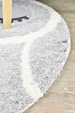 Kingdom Grey SIlver Kids Plush Owl Rug, [cheapest rugs online], [au rugs], [rugs australia]