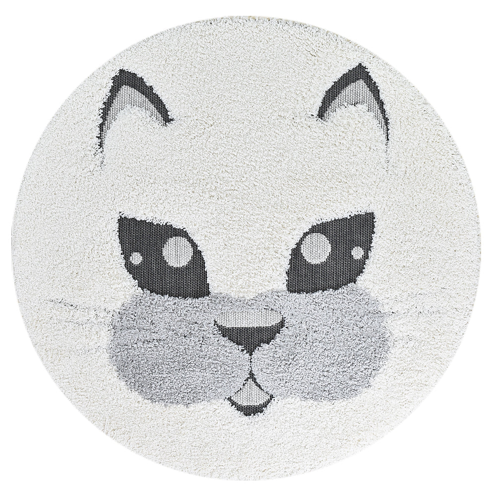Kingdom Cream Ivory Kids Plush Cat Rug, [cheapest rugs online], [au rugs], [rugs australia]