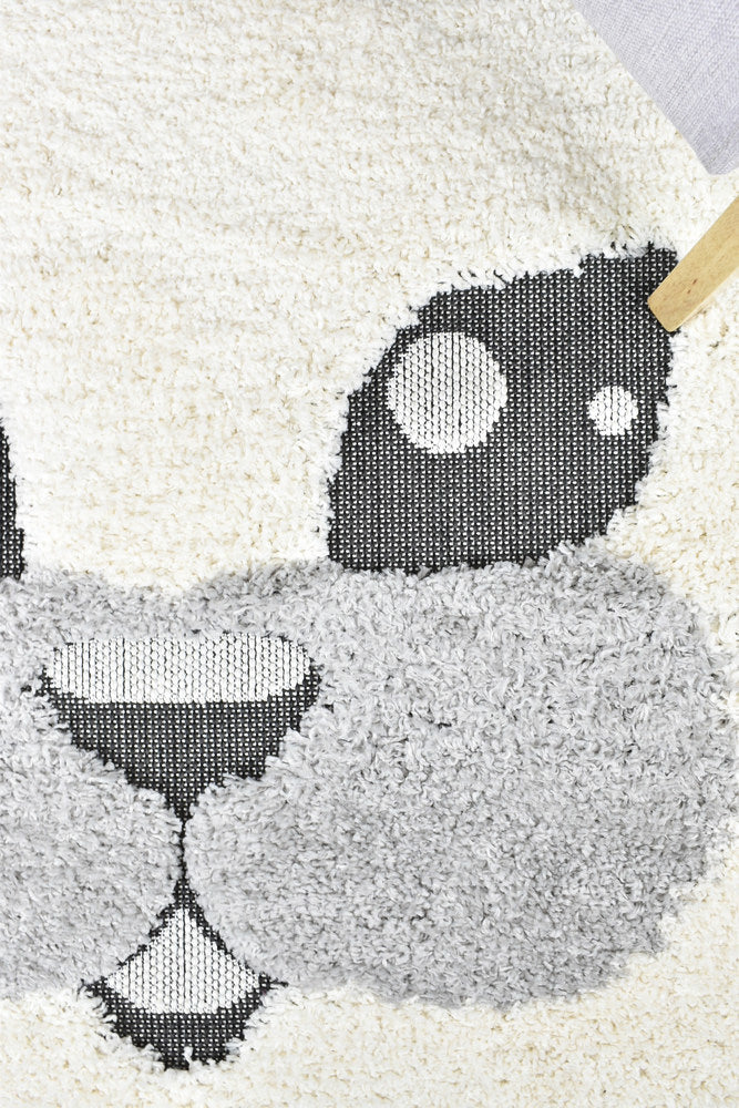 Kingdom Cream Ivory Kids Plush Cat Rug, [cheapest rugs online], [au rugs], [rugs australia]
