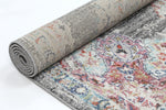 Clara Hollow Medalion Transitional Grey Rug - The Rugs