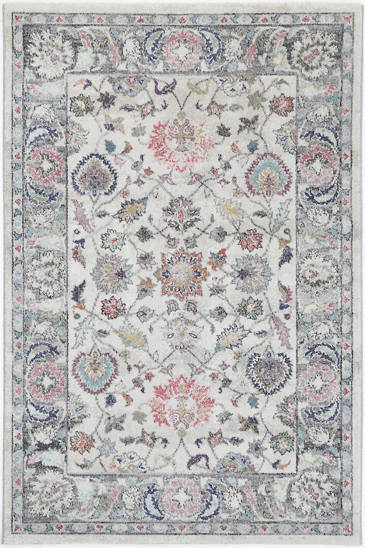 Clara Crystal Transitional Cream Rug - The Rugs
