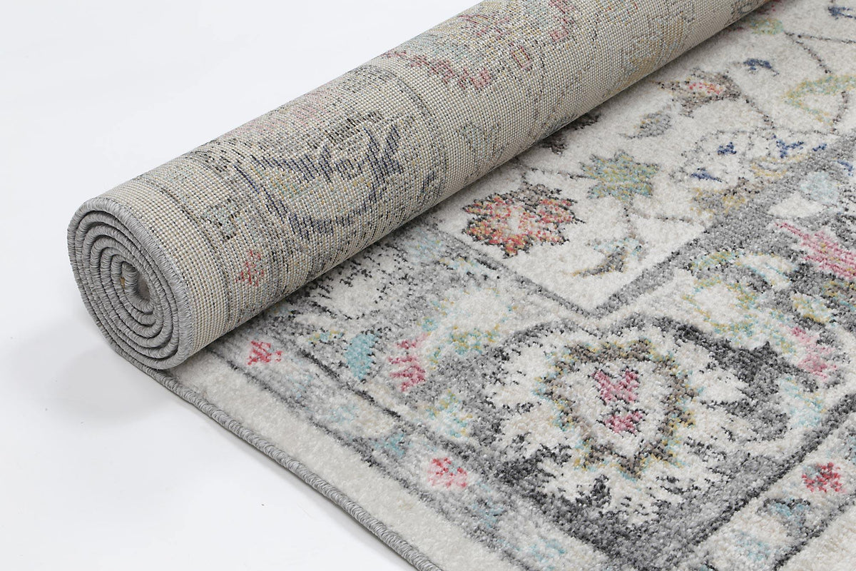 Clara Crystal Transitional Cream Rug - The Rugs