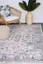 Clara Crystal Transitional Cream Rug - The Rugs