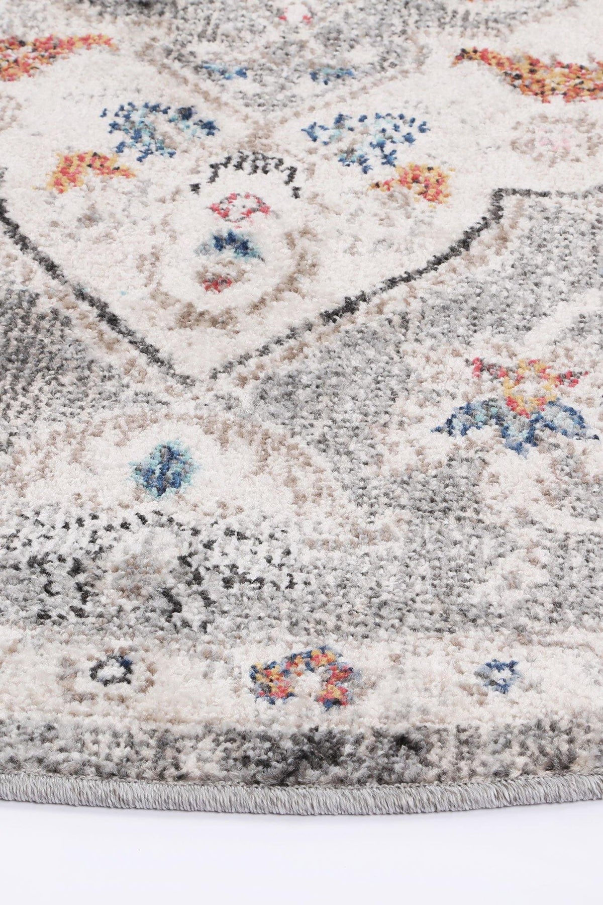 Clara Alexander Transitional Grey Round Rug - The Rugs