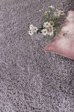 Danso Shaggy Silver Grey Round Rug - The Rugs